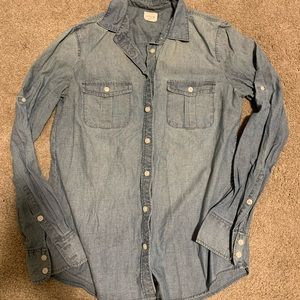 J Crew Chambray Button Up